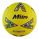 Mitre Ultimatch One 24 Fußball, Unisex, für Erwachsene, Fluo Gelb/Schwarz/Kreisgrau, 5, Neongelb