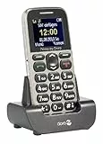 Primo 215 by Doro GSM Mobiltelefon mit Tischladestation (Notruftaste, Bluetooth, Taschenlampe) beige