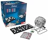 Noris 606108011 - Deluxe Bingo, Für 2 bis 6 Spieler - Der Spieleklassiker in edler Metalloptik, ab 6 Jahren