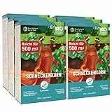 Plantura Bio-Schneckenkorn, regenfester Power-Wirkstoff, hochwirksame Schneckenbekämpfung an Obst Gemüse & Zierpflanzen, schonend für Haustiere, Vorteilspack: 2100 g für 3000 m²