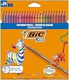 BIC Kids Evolution Stripes Buntstifte - mehrfarbig, 24 Stück