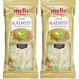 Melis Pastry Threads Fresh Kadayif Dessert im türkischen Stil, 400 g, 2 Packungen pufai