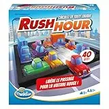 ThinkFun - Rush Hour - Logikspiel - Puzzle - Stau - 40 Herausforderungen 4 Levels - 1 Spieler oder mehr - ab 8 Jahren - Ravensburger - 76600 - Gemischt - Französische Version