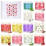 Duftkerzen-Geschenk-Set, 12 Stück, 70,9 g, natürliches Sojawachs, langlebig, tragbar, Reisedose, perfektes Kerzengeschenk-Set für Frauen, Geburtstage, Hochzeiten, Weihnachten, Yoga, Bad (12 Stück)