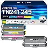 HALLOLUX TN241 TN245 Kompatible für Brother TN-241 Toner TN-245 TN242 für Brother MFC 9332cdw Toner für Toner DCP 9022cdw MFC-9332CDW MFC-9142CDN HL-3142CW HL-3152CDW DCP-9017CDW (5er-Pack)
