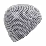 Beechfield Strickmütze Classic Beanie grau