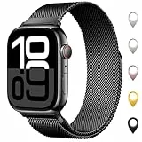 Original Milanaise Ersatzarmband Kompatibel mit Apple Watch Armband 40mm 42mm(Series 11 &10) 41mm 38mm, Elegant Magnetische Metall Edelstahl Armbänder für iWatch Series 11 10 9 8 7 6 5 4 3 SE 3/2/1
