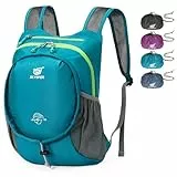 SKYSPER Ultraleichter faltbarer Rucksack 15L, Wanderrucksack Klein Zusammenklappbarer Rucksack für Reisen Trekking und kurze Ausflüge