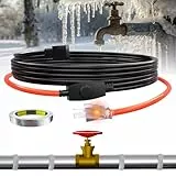 HEA Thermoband für Wasserleitungen, elektrisches Heizkabel, automatisches Thermoband, Frostschutz, Heizkabel, 2,5 m
