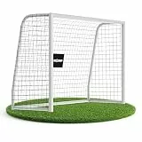 NEOLYMP Fußballtor für Garten – Robustes Stadion-Tor aus Metall, korrosionsgeschützt – Wetterfestes Fußballtor Kinder Outdoor inkl. Heringe – Klicksystem & Polyester-Netz (180 x 120 cm)