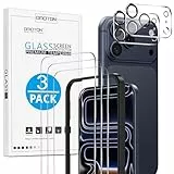 OMOTON für iPhone 17 Pro Panzer Schutz Glas mit Rahmen-Installationshilfe, kompatibel mit iPhone 17 Pro Kamera Schutzfolie, Anti- Kratzer, Bläschenfrei, 9H Härte Folie, 3+2 Stück