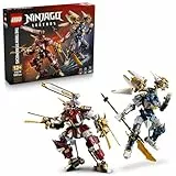 LEGO NINJAGO Die Zwillings-Titanmechs - Ninja Spielset mit 2 Actionfiguren & 3 Minifiguren inkl. Kai und NYA - Kinderzimmer Deko - Geschenkidee für Jungen ab 12 Jahren und Teenager-Fans - 71870