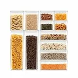 Bodum Vorratsdosen Set CANTEEN – 12-teilig – BPA-frei & spülmaschinenfest – Stapelbare, transparente Aufbewahrungsbehälter