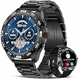 SIEMORL Smartwatch Herren mit Telefonfunktion,Fitness Tracker 1.32 Zoll HD Voll Touchscreen Herren Smartwatch mit Pulsmesser Schlafmonitor Schrittzähler,20 Sportmodi IP68 Kalorien Android iOS