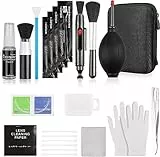 14 Stück Kamera Reinigungset Objektive Reinigungs-Sets für DSLR Kamera Objektive Filter Handys mit Raketengebläse Lenspen Reinigungspinsel Reinigungstuch und Objektivbürste
