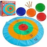 KreativeKraft Outdoor Spiele für Kinder Set Kindergeburtstag Spiele für Draußen Party Wurfspiele Gartenspiele Eierlauf Spiel Sackhüpfen Ringe (Scheibenwerfen)