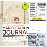Manifestation Journal – A 90 Day Journey Creating Your Dream Life – Persönliches Dankbarkeits-Tagebuch, Wochenerfolgsplaner, Visionboard & Organizer + Planer-Aufkleber, undatiert