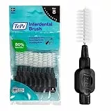 TePe Interdentalbürste Schwarz ISO-Größe 8 (1,5 mm) / Für eine einfache und gründliche Reinigung der Zahnzwischenräume / 1 x 8 Interdentalbürsten
