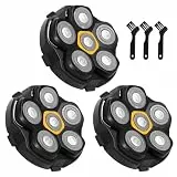3 Stück Ersatzrasierkopf für Glatzen Rasierer Herren, Magnetische 6 Blade Head Shaver Ersatzköpfe, 6D Rasierkopf für Herrenrasierer für JoyKoi Solimpia DOAO Singphere AEXIRI Kopfrasierer