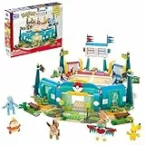 MEGA Pokémon Actionfigur-Bauspielzeug, Trainingsarena mit 1101 Teilen, Kampfspiel und 5 bewegliche Figuren für Kinder, HWR82