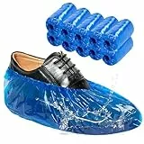 Schuhüberzieher Einweg (6g x100 Stück),Schuhüberzieher Wasserdicht Mehrweg,Überzieher Schuhe mit Rutschfesten Wasserdicht,Verdickter PE Schuh Überzieher für Baustellen,Medizin,Hausgebrauch und Outdoor