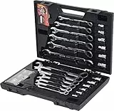 KS Tools 503.4960 GEARplus RINGSTOP-Ratschenringmaulschlüssel-Satz, 30-tlg mit Adapter