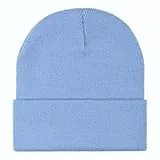 The ScotchMan Herren Damen Outdoor Beanie Strickmütze Wollmütze Einheitsgröße Hellblau