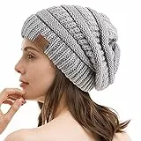 REDESS Slouchy Beanie Mütze für Herren und Damen Winter Warm Chunky Soft Oversized Zopfstrickmütze