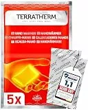 TerraTherm Handwärmer - luftaktiviert - 12h warme Hände - 5, 10 oder 30 Paar - Wärmepads Hand - 100% natürliche Wärme, 5 Paar