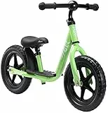 Löwenrad Kinder Laufrad ab 3, 4 Jahre, 12 Zoll Jungen und Mädchen leichtes Lauflernrad höhenverstellbar, tiefer Einstieg, Grün