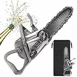 LKKCHER kettensäge Bier Flaschenöffner, Silber