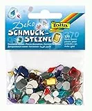 folia 1246 - Sparkling diamonds, 370 Stück, Größen und Farben sortiert - ideal zum Verzieren von Grußkarten, Scrapbooking und anderen Bastelarbeiten