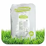 TerraDomi 2 in 1 Rasendünger mit Unkrautvernichter 10kg für über 500 m² | 100 Tage Langzeitwirkung | Unkrautfrei & saftig grüner Rasen dank Rasenunkrautvernichter mit Dünger