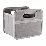 meori Faltbox Mini in Jeans Grau – Kleine Klappbox mit Griffen – Geschenkidee und Allzweck Aufbewahrungslösung - 1015176 - 16,5 x 12,5 x 14 cm