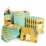THE TWIDDLERS 30 Boxen mit Mini Buntstiften – 6 Bleistifte pro Box, Insgesamt 180 – leicht zu greifender runder Schaft, 9cm Länge, Multipack für Partytüten für Kindergeburtstage (30 x 6er Packs)
