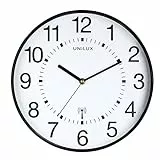 Unilux Funk-Wanduhr Maxi Wave, 37,5cm, schwarz