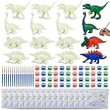 BONNYCO Dinosaurier Mitgebsel Kindergeburtstag, Malset 16 Stück Mitbringsel Kindergeburtstag Gastgeschenke. Kleine Geschenke für Kinder, Dino Pinata Füllung. Give Aways, Basteln für Kinder Jungen