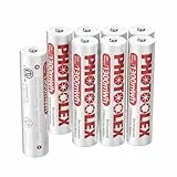 PHOTOOLEX AAA Akku 1300mWh 8 Stück - wiederaufladbare Lithium Batterien AAA akkus, 1,5 V hohe Ausgangsleistung Dreifach A Li-ion Batterie, 1600+ Zyklen AAA Akkus(Kein Ladegerät)