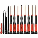 Torx Schraubendreher Sets T3 T4 T5 T8 T9 T10 T15 Torx Treiber Mit ESD Pinzette, Magnetische Schraubendreher Präzision Reparatur Kit für Xbox,PS4,Türklingel,Faltmesser