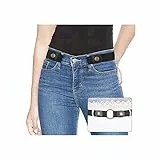 SUOSDEY Gürtel Damen Schwarz,Elastischer Gürtel für Jeans Hosen Stretchgürtel Gürtel für Damen Herren ohne Schnalle gürtel,schwarz,84-120