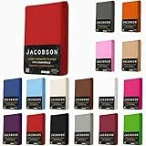 Jersey Spannbettlaken Spannbetttuch für WASSERBETT BOXSPRINGBETT von Jacobson (90 x 200 cm - 100 x 220 cm, Anthrazit)