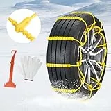 Schneeketten Auto 10 Stück Ninonly Universal Schneeketten SUV für Verschiedene Raue Straßenbedingungen Wie Schnee Schlamm Klettern und Eis schneeketten für Auto für Reifenbreite 165-275mm