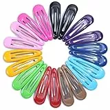 20 Stück Hair Clips Haarclips Mädchen, Haarspangen Snap, Haarspangen Damen, Nahtlose Haarspange, Metall Haarklammer, Bunte Wassertropfen für dickes und dünnes feines Haar Haarstyling