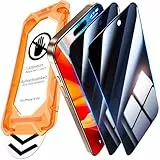 UniqueMe für iPhone 16 Pro für Panzerglas Sichtschutz - [Full Screen Displayschutz] Schutzfolie Sichtschutz für iPhone 16 Pro Schutzglas,Auto Installation,2 Stück