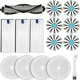 EATBALE Ersatzzubehör Kit für Bissell 3115 SpinWave Hartboden-Experten-Nass- und Trocken Roboter Vakuum und EV675 Roboterstaubsauger (1 Hauptbürste, 6 Seitenbürste, 3 Filter, 4 Wischpads