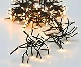 Spetebo LED Weihnachtsbaum Lichterkette warmweiß mit Timer - Länge 22 m / 3000 LED - Büschel Lichterkette mit 8 Funktionen - für den Innen- und Außenbereich