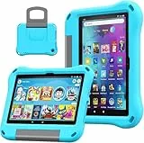 8 Zoll Tablet Schutzhülle für,(2024/2022/2020 Version) leichte, stoßfeste, kinderfreundliche Schutzhülle mit Griff und Ständer.Also for Sony Nokia iPad Samsung 8 Zoll Tablet. (Light Blue)