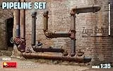 MiniArt 35652 1:35 Pipeline Set - originalgetreue Nachbildung, Modellbau, Plastik Bausatz, Basteln, Hobby, Kleben, Modellbausatz, Zusammenbauen, unlackiert, Geformte Farbe
