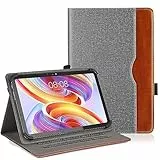 Elfofle Universal Hülle für Sign, Byybuo, ZZB, Feonal, Baken, Lville, Juninke, 10-11 Zoll Tablets, PU Leder Schutzhülle (Grau)
