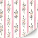 3 Blatt Selbstklebende Tapeten für Puppenhäuser Maßstab 1:12 Moderne Tapeten Art DécoTapeten Artdeco Tapeten (Blumen Bouquet Pink)